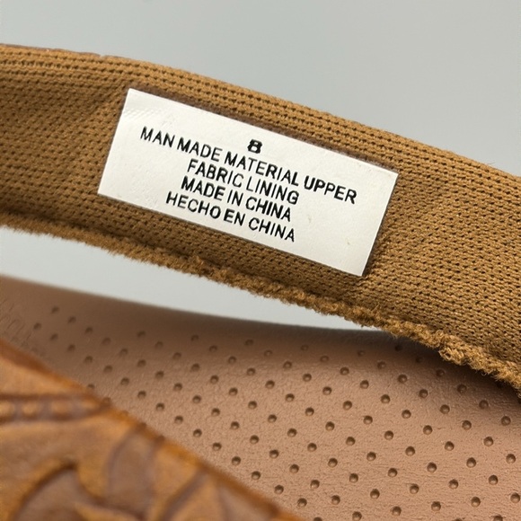 Flojos Brown Women’s Flip Flop Sandals Classic Cushioned Design size 8 NWOT - Picture 4 of 6